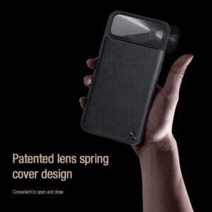 Nillkin CamShield S Leather Dėklas skirtas Apple iPhone 14 black - Image 6