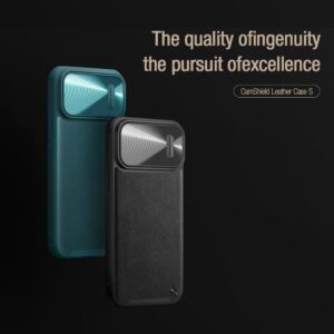 Nillkin CamShield S Leather Dėklas skirtas Apple iPhone 14 Pro black - Image 6