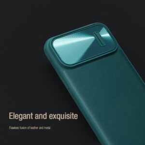 Nillkin CamShield S Leather Magnetic Dėklas skirtas Apple iPhone 14 Pro green - Image 9