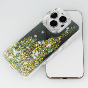 Snowflake Series Dėklas skirtas Apple iPhone 15 Pro black - Image 5