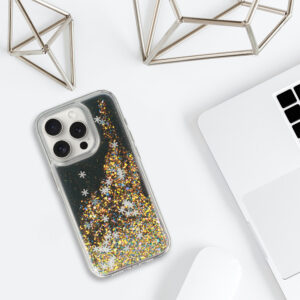 Snowflake Series Dėklas skirtas Apple iPhone 15 Pro black - Image 6