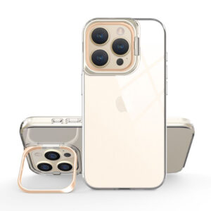 Transparent TPU Dėklas skirtas Apple iPhone 15 Plus gold - Image 2