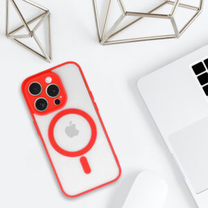 Acrylic Color Magsafe Dėklas skirtas Apple iPhone 11 red - Image 5