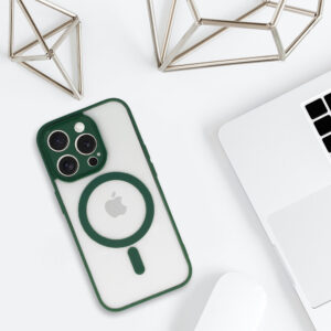 Acrylic Color Magsafe Dėklas skirtas Apple iPhone 12 Pro Max green - Image 5