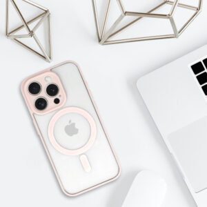 Acrylic Color Magsafe Dėklas skirtas Apple iPhone 13 Pro Max light pink - Image 5