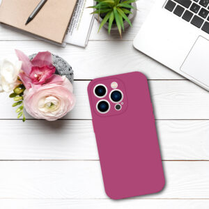 Tel Protect Silicone Premium skirtas Apple iPhone 14 Pro raspberry - Image 5