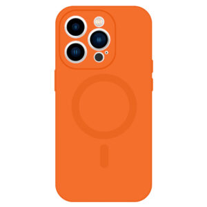 TEL PROTECT MagSilicone Dėklas skirtas Apple iPhone 15 Plus oranžinės spalvos - Image 2