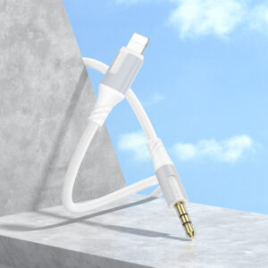 Borofone Cable AUX BL19 Creator - jack 3,5mm to Lightning - 1 metre white - Image 3