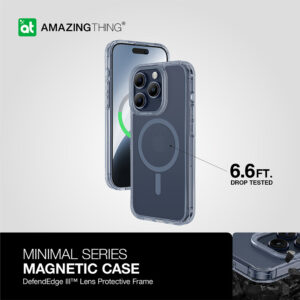 Amazing Thing Minimal Magsafe Dėklas 6.6FT IP156.7PMMINBU skirtas Apple iPhone 15 Pro Max blue - Image 9