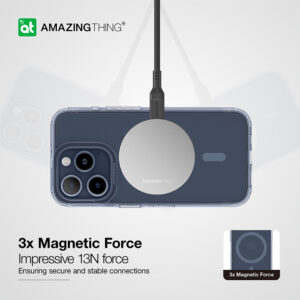 Amazing Thing Minimal Magsafe Dėklas 6.6FT IP156.7PMMINBU skirtas Apple iPhone 15 Pro Max blue - Image 5