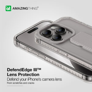 Amazing Thing Titan Pro Holder Dėklas 10FT IP156.7PTHGY skirtas Apple iPhone 15 Pro Max titanium with stand - Image 6