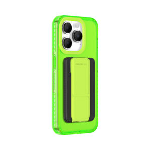Amazing Thing Titan Pro Neon Mag Wallet Dėklas 10FT IP156.1PTWGN skirtas Apple iPhone 15 Pro green with stand - Image 4