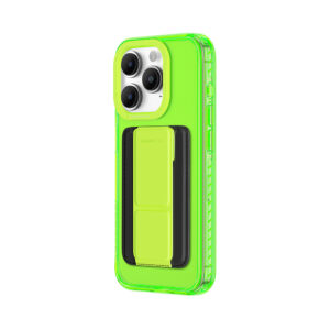 Amazing Thing Titan Pro Neon Mag Wallet Dėklas 10FT IP156.1PTWGN skirtas Apple iPhone 15 Pro green with stand - Image 3