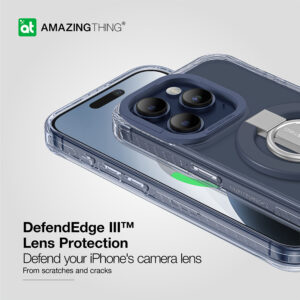 Amazing Thing Titan Pro Mag Ring Grip Dėklas 10FT IP156.7PTRBU skirtas Apple iPhone 15 Pro Max navy - Image 5