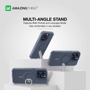 Amazing Thing Titan Pro Mag Ring Grip Dėklas 10FT IP156.7PTRBU skirtas Apple iPhone 15 Pro Max navy - Image 7