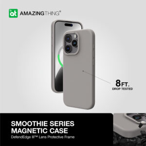 Amazing Thing Smoothie Magsafe Dėklas 8FT IP156.7PSMGY skirtas Apple iPhone 15 Pro Max titanium - Image 8