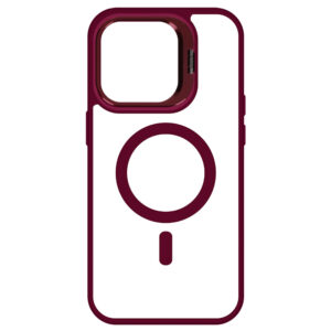 Tel Protect Kickstand Magsafe Dėklas skirtas Apple iPhone 14 Pro burgundy - Image 5