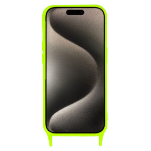 Strap Silicone Dėklas skirtas Apple iPhone 14 Pro Max design 2 lime - Image 3