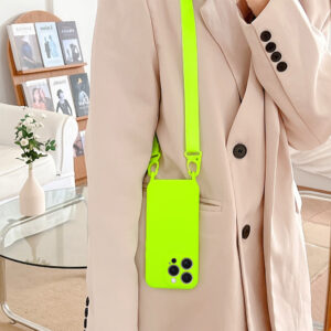 Strap Silicone Dėklas skirtas Apple iPhone 14 Pro design 2 lime - Image 6