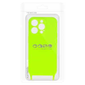 Strap Silicone Dėklas skirtas Apple iPhone 14 Pro design 2 lime - Image 8