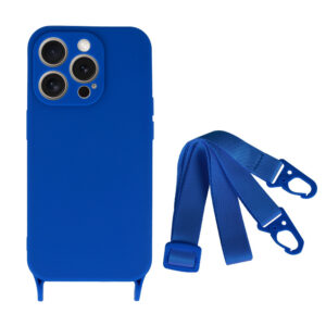 Strap Silicone Dėklas skirtas Apple iPhone 15 Plus design 2 blue - Image 2