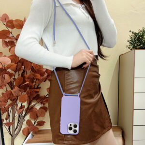 Strap Silicone Dėklas skirtas Apple iPhone 11 design 1 purple - Image 6