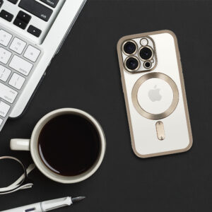 Metallic Magsafe Dėklas skirtas Apple iPhone 15 Pro Max Titanium - Image 7