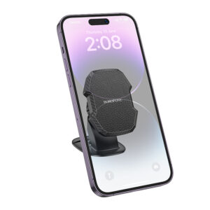 Borofone Car holder BH111 Adelante magnetic with stick-on base black - Image 2