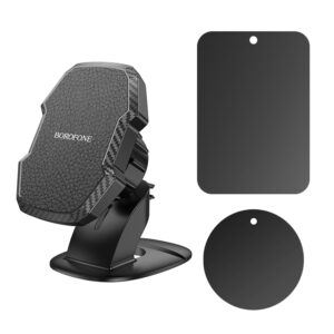 Borofone Car holder BH111 Adelante magnetic with stick-on base black - Image 6