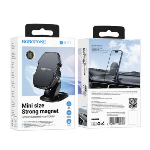 Borofone Car holder BH111 Adelante magnetic with stick-on base black - Image 9
