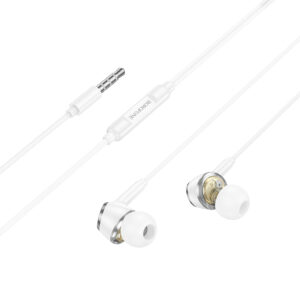 Borofone Earphones BM90 Miller with microphone white - Image 2