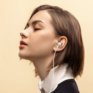 Borofone Earphones BM90 Miller with microphone white - Image 3