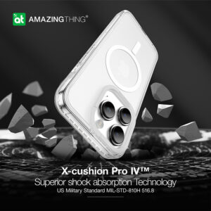 Amazing Thing Titan Pro Magsafe Dėklas 10FT IP156.7PTMCL skirtas Apple iPhone 15 Pro Max transparent - Image 9