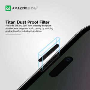 Amazing Thing Tempered glass Titan Privacy Glass IP156.7PRCFGLA skirtas Apple iPhone 15 Pro Max - Image 3