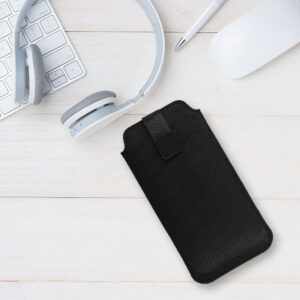 HIT Pouch Dėklas (Size XXL) skirtas Samsung S25 Ultra/S24 Ultra/M35/M23/A16 5G/Xiaomi Redmi 14C design 1 black - Image 6