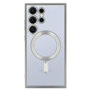 Metallic Magsafe Dėklas skirtas Samsung Galaxy S24 Ultra Silver - Image 2