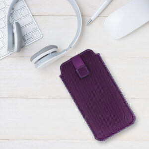 HIT Pouch Dėklas (Size XXL) skirtas Samsung S25 Ultra/S24 Ultra/M35/M23/A16 5G/Xiaomi Redmi 14C design 2 purple - Image 6
