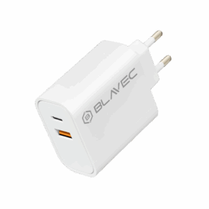 Blavec Wall charger BC-2 - USB + Type C - QC 3.0 PD 20W (TCBC2-UCW20) white - Image 3