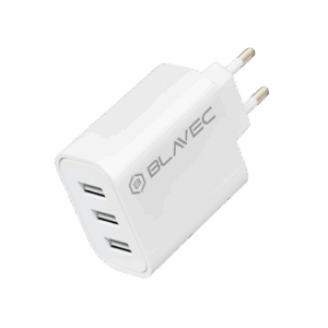 Blavec Wall charger BC-3 - 3xUSB - 3A (TCBC3-3UW3A) white - Image 2