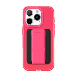 Amazing Thing Titan Pro Neon Mag Wallet Dėklas 10FT IP156.1PTWPN skirtas Apple iPhone 15 Pro pink with stand - Image 2