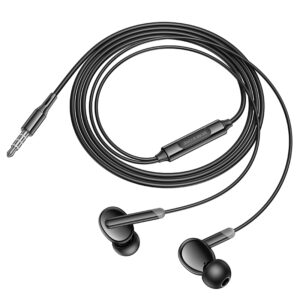 Borofone Earphones BM92 Refined with microphone black - Image 3