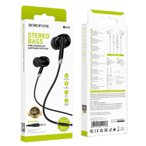 Borofone Earphones BM92 Refined with microphone black - Image 5