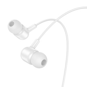 Borofone Earphones BM84 Berry with microphone white - Image 2