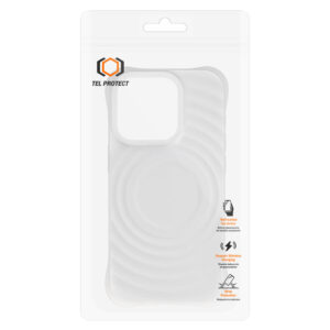 Tel Protect Wave Magsafe Case for Iphone 15 Pro white - Image 2