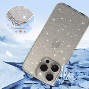 Crystal Glitter Dėklas skirtas Apple iPhone 14 Pro Max Silver - Image 3