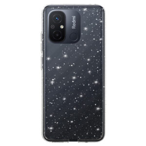 Crystal Glitter Dėklas for Xiaomi Redmi 12C/11A Silver - Image 2