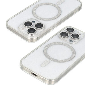 Glitter Magsafe dėklas skirtas Samsung Galaxy S24 transparent - Image 4