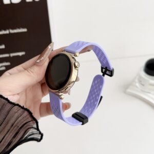 Universal silicone loop 22mm design 2 purple - Image 2