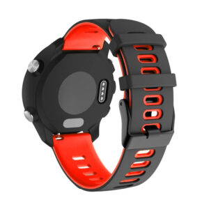 Universal silicone loop 22mm design 3 black-red - Image 2