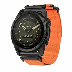 Nylon loop for Garmin 26mm design 1 orange - Image 3